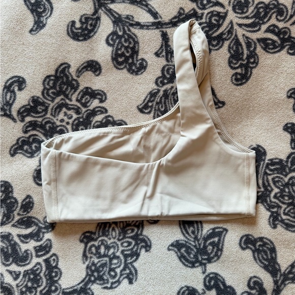 One-Shoulder Cream Top - Picture 2 of 3